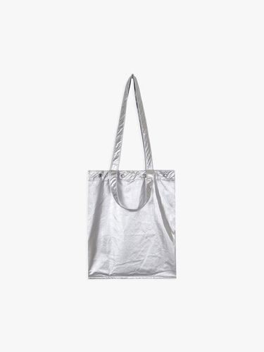 EYELET SHOPPER BAG_SILVER - PINK PINEAPPLE - Modalova