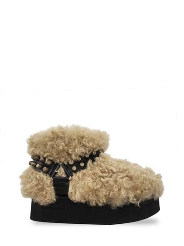 PLATFORM SHORT FUR BOOTS (BEIGE) - THREE TO EIGHTY - Modalova