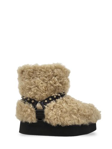 PLATFORM MIDDLE FUR BOOTS (BEIGE) - THREE TO EIGHTY - Modalova