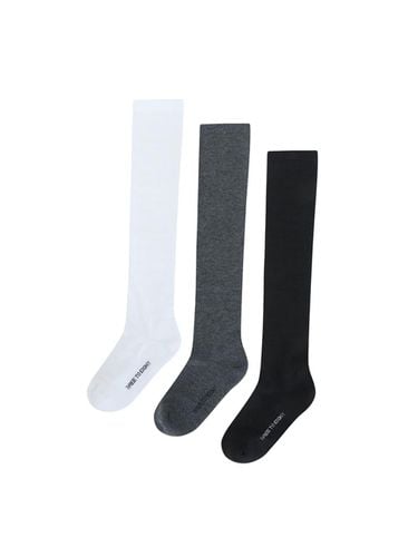 LOGO CUSHION CREW SOCKS (3COLORS) - THREE TO EIGHTY - Modalova