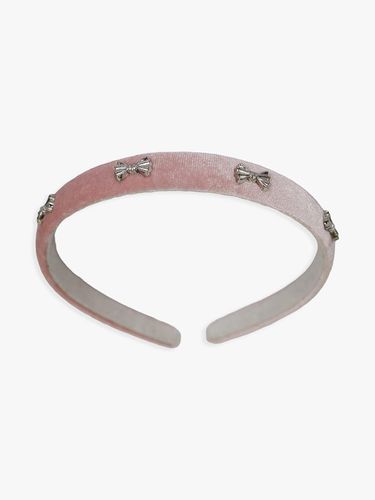 CLARA VELVET HAIRBAND_PINK - PINK PINEAPPLE - Modalova