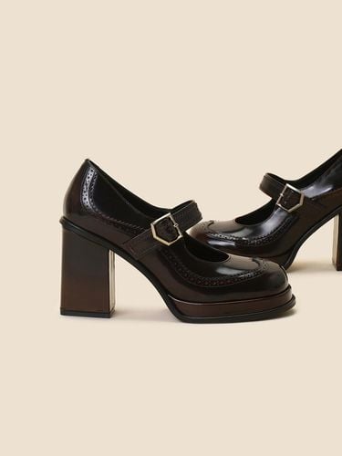 Mary jane platform pumps ()_DG1BA24507BRN - SUECOMMA BONNIE - Modalova