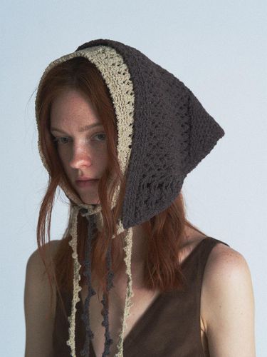 Wool Scacchi Bandana - Verso - Modalova