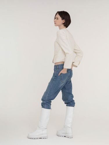 Goat White Platform Long Boots (6.5cm) - SHOE BY CHOI - Modalova