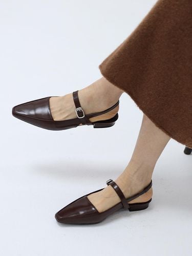 Mod backopen flat shoes_24505_brown - MOL:pin - Modalova