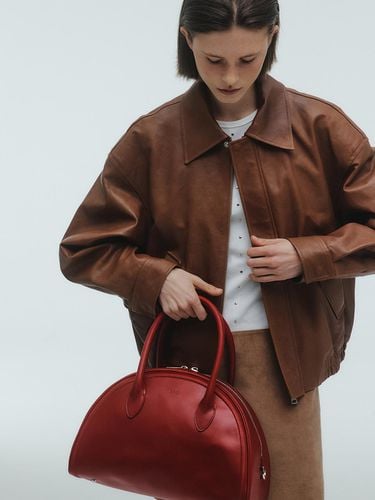 LEATHER BOWLING BAG_RED - KILO - Modalova