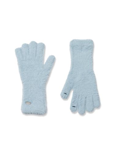 J.LETTER Fluffy Gloves BL (JEACEB4BF460BL260) - J.ESTINA - Modalova