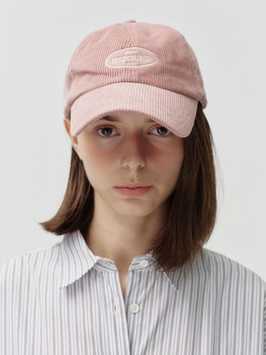 Suede patch corduroy cap - pink - DEPOUND - Modalova