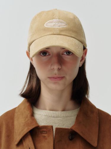 Suede patch corduroy cap - beige - DEPOUND - Modalova