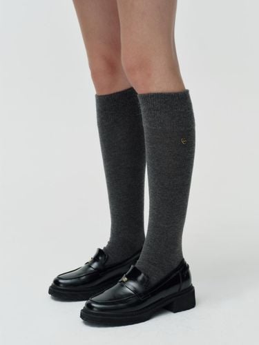 Heart charm wool knee socks - DEPOUND - Modalova