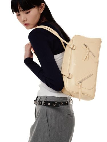 Square Double Zipper Shoulder Bag [] - ECTAR - Modalova