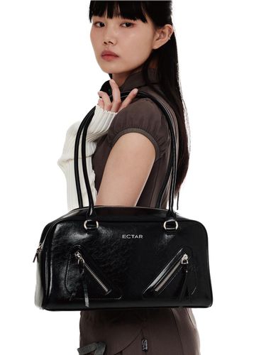 Square Double Zipper Shoulder Bag [] - ECTAR - Modalova