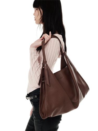 Loose Big Shoulder Bag [Brown] - ECTAR - Modalova