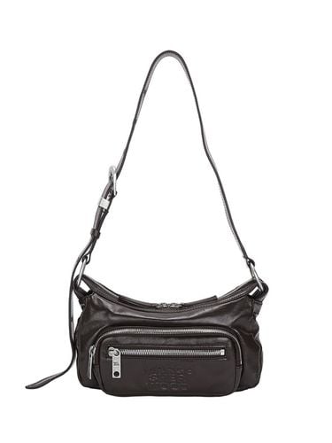 OUTPOCKET HOBO MINI_dark brown glossy plain - MARGESHERWOOD - Modalova