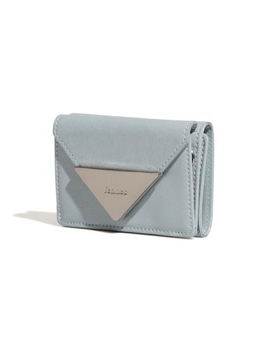 CRINKLE TRIANGLE TRIPLE WALLET D - FENNEC - Modalova