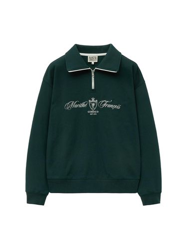 MOUVEMENT HALF ZIP - UP SWEATSHIRT dark green - MARITHE MOUVEMENT - Modalova