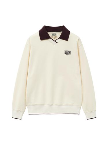 MOUVEMENT V - NECK COLLARED SWEATSHIRT - MARITHE MOUVEMENT - Modalova