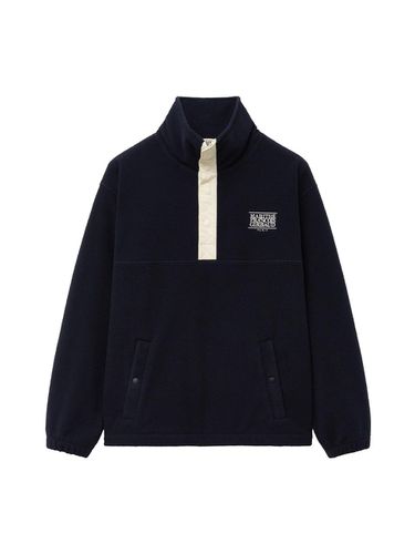 Fleece Half Zip-up Jacket - MARITHE MOUVEMENT - Modalova