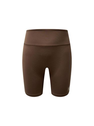 MOUVEMENT W CLASSIC LOGO BIKER SHORTS brown - MARITHE MOUVEMENT - Modalova