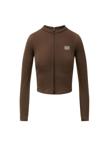 MOUVEMENT W SLIM ZIP - UP JACKET brown - MARITHE MOUVEMENT - Modalova