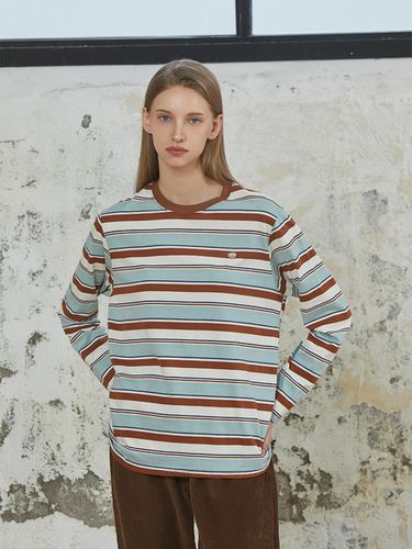 MULTI STRIPE T-SHIRT_BROWN - ANOETIC - Modalova