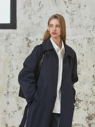 ANC SINGLE TRENCH COAT_NAVY - ANOETIC - Modalova