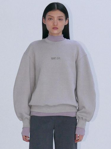 FLOWING LOGO SWEATSHIRTS - LIGHT GREY - Enor - Modalova