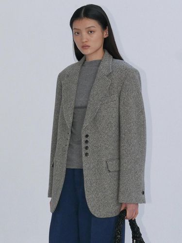 BLEND CLASSIC JACKET - GREY - Enor - Modalova