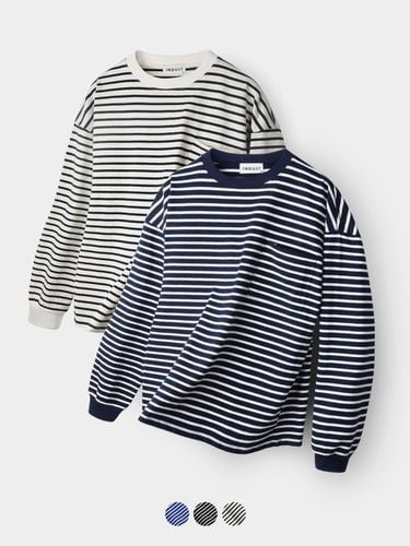 Oversized Fit stripe Stripe T-shirt_3 Color - INDUST - Modalova