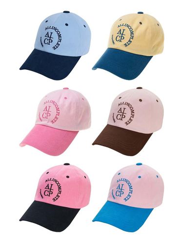 Exclusive] Round Logo Two Tone Ball Cap - ALLINCOMPLETE - Modalova