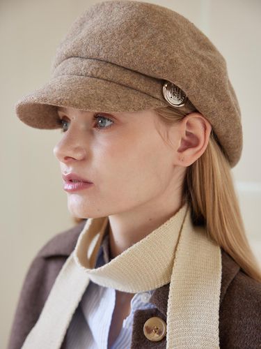 Seal Stamp Newsboy Cap (4 Colors) - ALLINCOMPLETE - Modalova