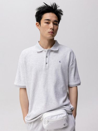 SS ] Soft Terry Polo Shirt Men (Light Grey - CLOVE - Modalova