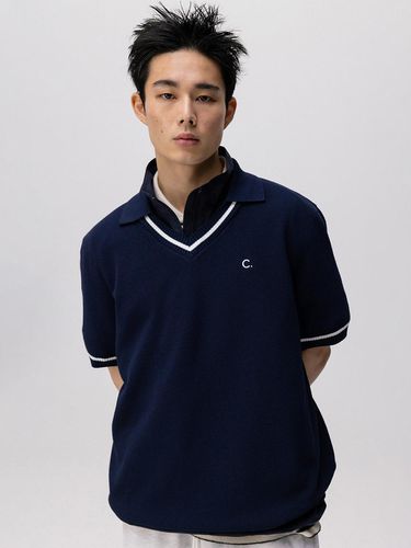 SS ] Double Collar Pullover Men (Navy) - CLOVE - Modalova