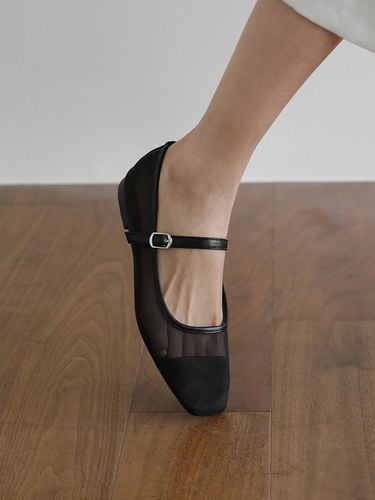 Maniel Mesh Mary Jane Flat shoes (1cm) - SAPPUN - Modalova