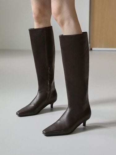 Delpiren Square Long Boots (4cm) - SAPPUN - Modalova