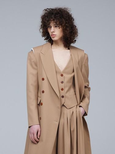 Signature collarless button jacket - MMAM - Modalova