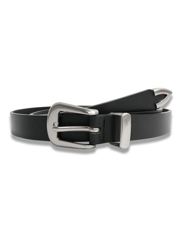 Western Basic Hard Leather Belt in - doffsept - Modalova