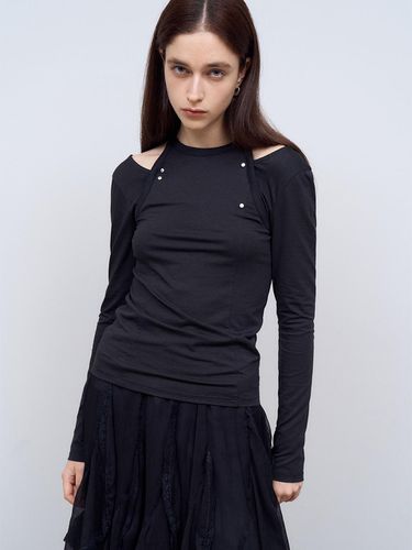 Cutting Layered Long Sleeve T - shirt in - doffsept - Modalova