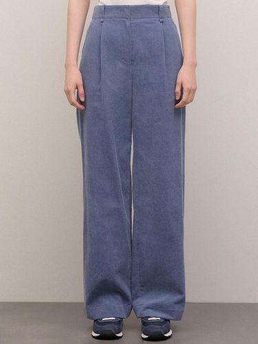 Corduroy one-tuck wide pants_AWWSLO41880 - SISTINA - Modalova