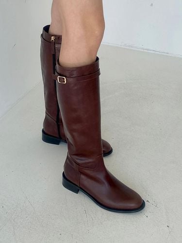 Round toe Long boots (3cm) - treten - Modalova