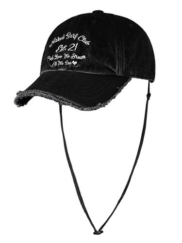 Lettering String Ball Cap (Black) - Naked Surf Club - Modalova