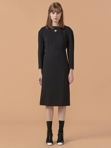 Twinkle Point Jersey Dress Black WBBFOP021BK - WOVEMENT - Modalova