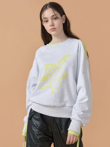 Tears for later Printing Sweatshirt Light Gray WBB - WOVEMENT - Modalova