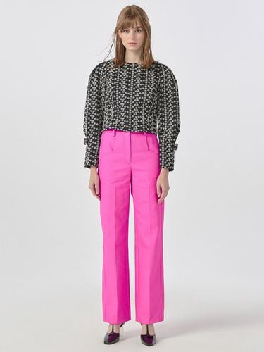 Cotton Twill Straight Pants Neon Pink WBBFPA022PK - WOVEMENT - Modalova