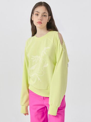 Tears for later Printing Sweatshirt Neon Green WBB - WOVEMENT - Modalova