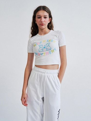 Hide N Seek Cropped T - Shirts White WBCSTP004IV - WOVEMENT - Modalova