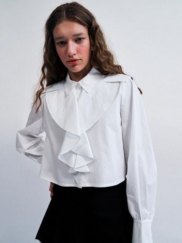 Queen Frill Cropped Shirts White WBCSTP001WH - WOVEMENT - Modalova