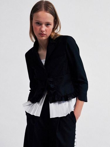 Frill Pocket Capri Jacket Black WBCSJK003BK - WOVEMENT - Modalova