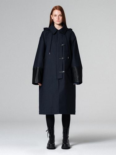 Maxi hoody trench coat NAVY WBCFCT001NV - WOVEMENT - Modalova