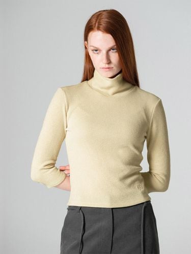 Three - quarter sleeve turtle neck top LIGHTYELLOW - WOVEMENT - Modalova